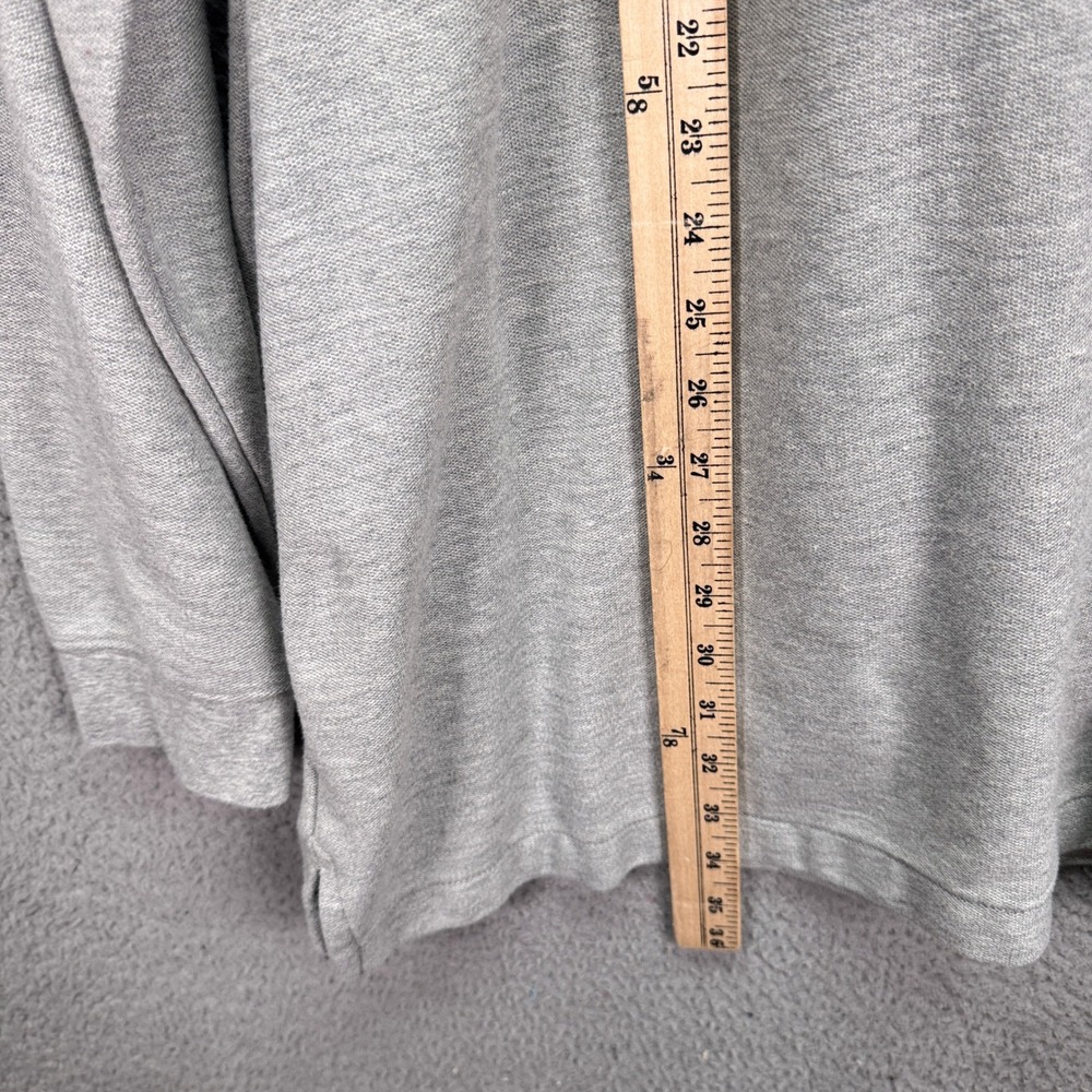 LL Bean Shirt Mens XXL Tall Gray Long Sleeve Pique Polo Traditional Fit Everyday - Picture 6 of 9